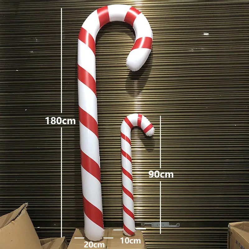 Christmas Giant Inflatable Canes Lollipop