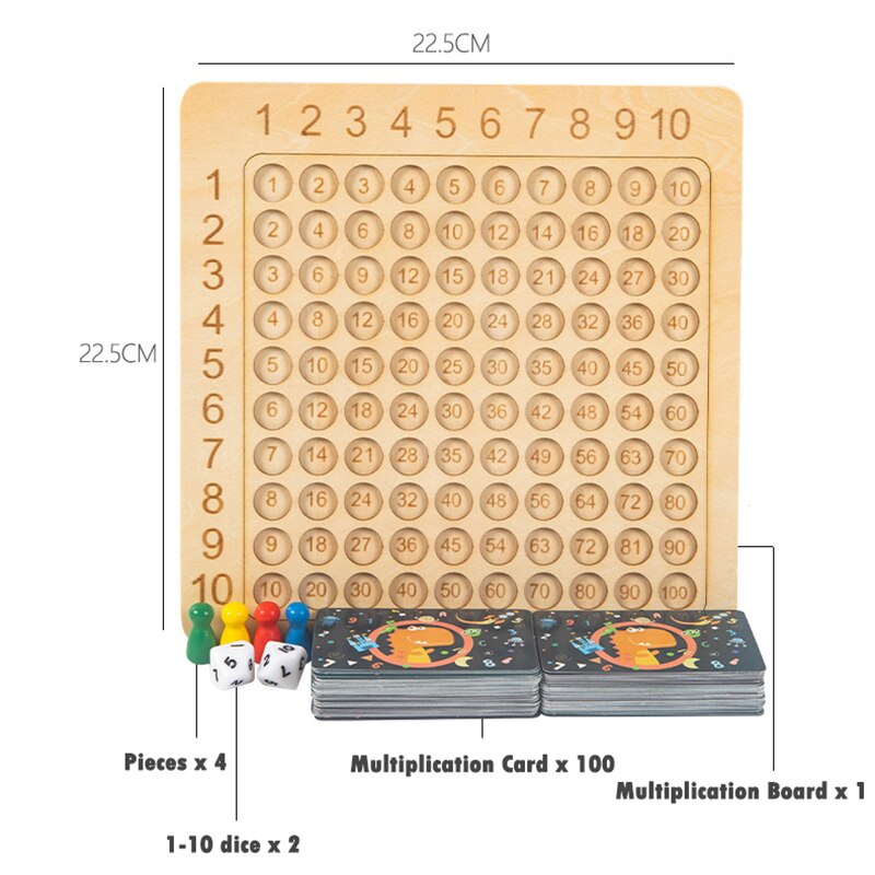 wooden montessori board game