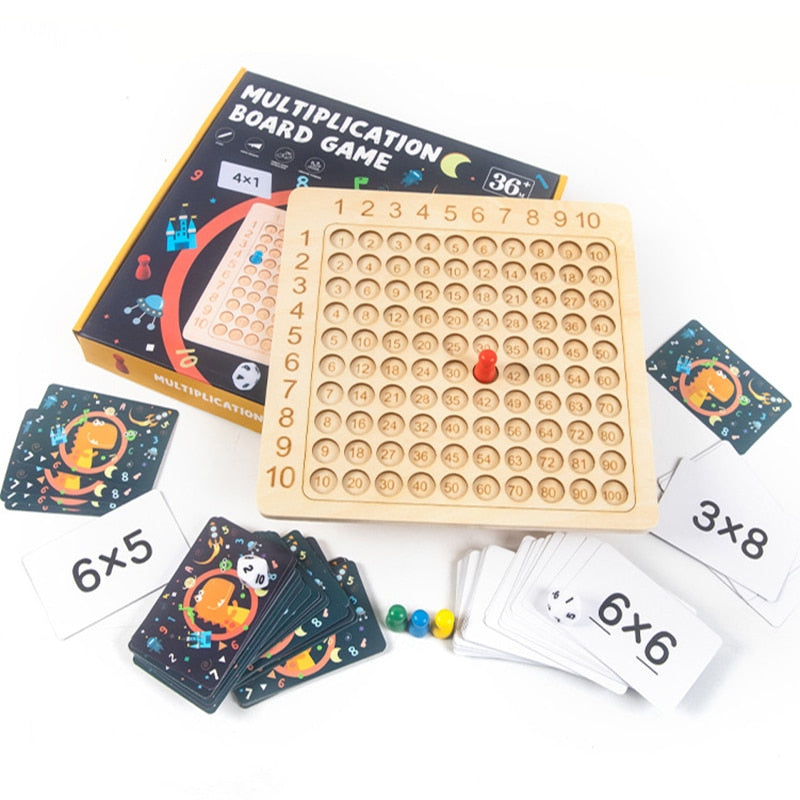 wooden montessori board game