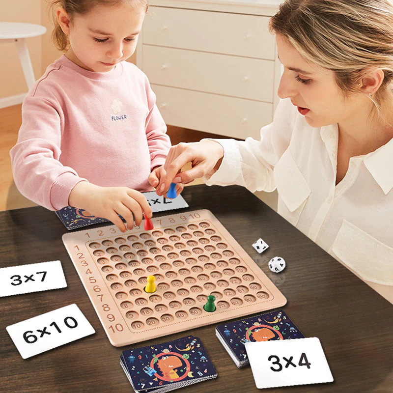 wooden montessori board game