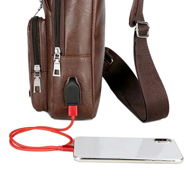 Crossbody Multifunctional Leather Bag