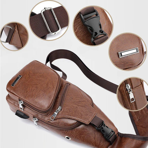 Crossbody Multifunctional Leather Bag